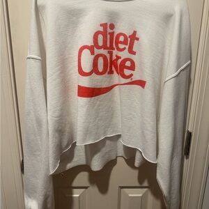 Altar'd State White diet coke Sweatshirt xl like new